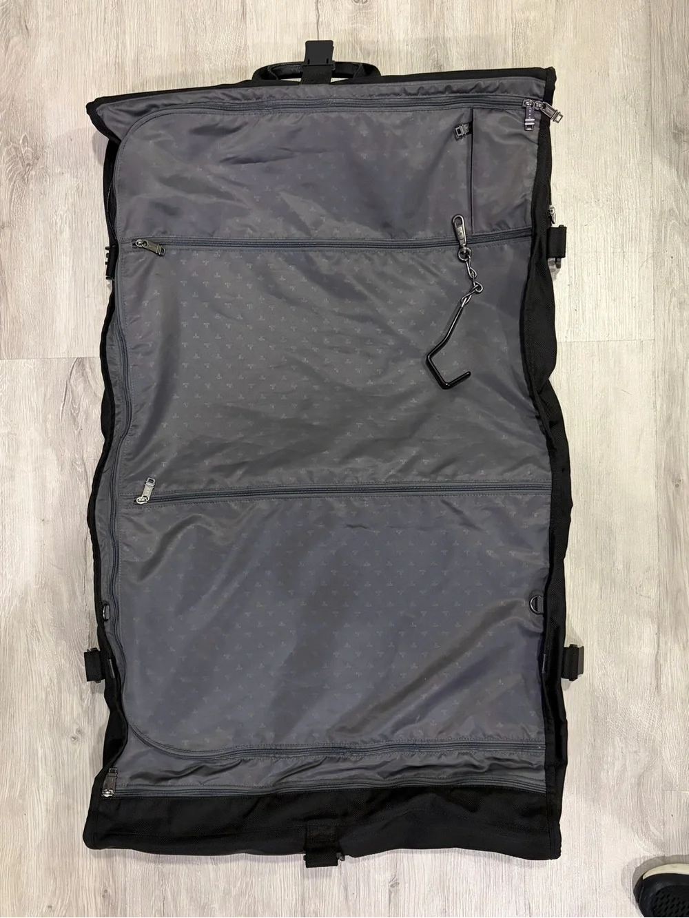 Tumi Black Travel Garment Bag with Multiple Exterior Pockets